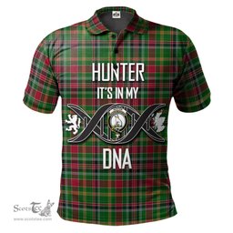 Scottish Hunter Wilsons Clan It's In My DNA - DNA In Me Crest Tartan Polo Shirt Scottish Plaid Tartan Plaid - ScotsTee - scotstee.com
