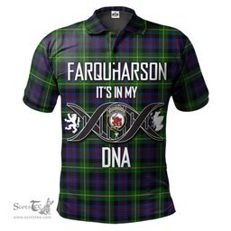 Scottish Farquharson Clan It's In My DNA - DNA In Me Crest Tartan Polo Shirt Scottish Plaid Tartan Plaid - ScotsTee - scotstee.com