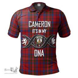 Scottish Cameron of Locheil Clan It's In My DNA - DNA In Me Crest Tartan Polo Shirt Scottish Plaid Tartan Plaid - ScotsTee - scotstee.com