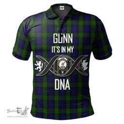 Scottish Gunn Clan It's In My DNA - DNA In Me Crest Tartan Polo Shirt Scottish Plaid Tartan Plaid - ScotsTee - scotstee.com