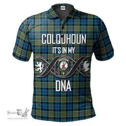 Scottish Colquhoun Ancient Clan It's In My DNA - DNA In Me Crest Tartan Polo Shirt Scottish Plaid Tartan Plaid - ScotsTee - scotstee.com
