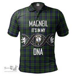 Scottish MacNeil of Colonsay Clan It's In My DNA - DNA In Me Crest Tartan Polo Shirt Scottish Plaid Tartan Plaid - ScotsTee - scotstee.com