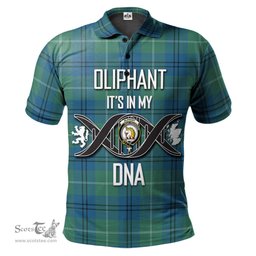 Scottish Oliphant Ancient Clan It's In My DNA - DNA In Me Crest Tartan Polo Shirt Scottish Plaid Tartan Plaid - ScotsTee - scotstee.com