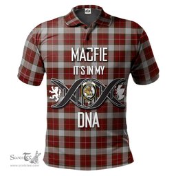 Scottish MacFie Dress Clan It's In My DNA - DNA In Me Crest Tartan Polo Shirt Scottish Plaid Tartan Plaid - ScotsTee - scotstee.com