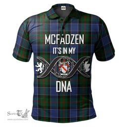 Scottish McFadzen 01 Clan It's In My DNA - DNA In Me Crest Tartan Polo Shirt Scottish Plaid Tartan Plaid - ScotsTee - scotstee.com