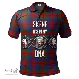 Scottish Skene of Cromar Clan It's In My DNA - DNA In Me Crest Tartan Polo Shirt Scottish Plaid Tartan Plaid - ScotsTee - scotstee.com