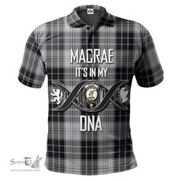Scottish MacRae Dress Clan It's In My DNA - DNA In Me Crest Tartan Polo Shirt Scottish Plaid Tartan Plaid - ScotsTee - scotstee.com