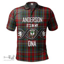 Scottish Anderson of Ardbrake Clan It's In My DNA - DNA In Me Crest Tartan Polo Shirt Scottish Plaid Tartan Plaid - ScotsTee - scotstee.com