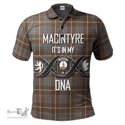 Scottish MacIntyre Hunting Weathered Clan It's In My DNA - DNA In Me Crest Tartan Polo Shirt Scottish Plaid Tartan Plaid - ScotsTee - scotstee.com