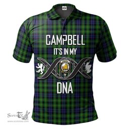 Scottish Campbell of Breadalbane Clan It's In My DNA - DNA In Me Crest Tartan Polo Shirt Scottish Plaid Tartan Plaid - ScotsTee - scotstee.com