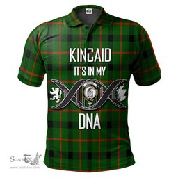 Scottish Kincaid Modern Clan It's In My DNA - DNA In Me Crest Tartan Polo Shirt Scottish Plaid Tartan Plaid - ScotsTee - scotstee.com