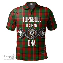 Scottish Turnbull Dress Clan It's In My DNA - DNA In Me Crest Tartan Polo Shirt Scottish Plaid Tartan Plaid - ScotsTee - scotstee.com
