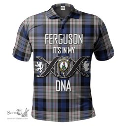 Scottish Ferguson Dress Clan It's In My DNA - DNA In Me Crest Tartan Polo Shirt Scottish Plaid Tartan Plaid - ScotsTee - scotstee.com