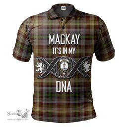 Scottish MacKay of Strathnaver Clan It's In My DNA - DNA In Me Crest Tartan Polo Shirt Scottish Plaid Tartan Plaid - ScotsTee - scotstee.com