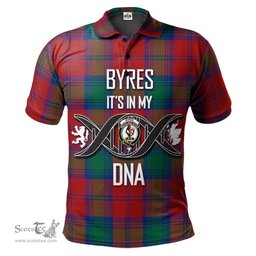 Scottish Byres (Byses) Clan It's In My DNA - DNA In Me Crest Tartan Polo Shirt Scottish Plaid Tartan Plaid - ScotsTee - scotstee.com