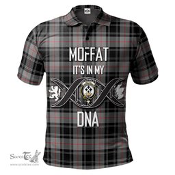 Scottish Moffat Modern Clan It's In My DNA - DNA In Me Crest Tartan Polo Shirt Scottish Plaid Tartan Plaid - ScotsTee - scotstee.com