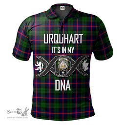 Scottish Urquhart Modern Clan It's In My DNA - DNA In Me Crest Tartan Polo Shirt Scottish Plaid Tartan Plaid - ScotsTee - scotstee.com