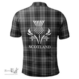 Scottish Douglas Grey Clan It's In My DNA - DNA In Me Crest Tartan Polo Shirt Scottish Plaid Tartan Plaid - ScotsTee - scotstee.com
