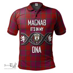 Scottish MacNab Old Clan It's In My DNA - DNA In Me Crest Tartan Polo Shirt Scottish Plaid Tartan Plaid - ScotsTee - scotstee.com