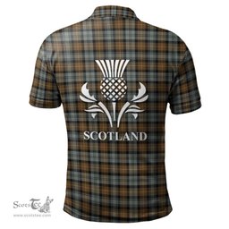 Scottish Gordon Weathered Clan It's In My DNA - DNA In Me Crest Tartan Polo Shirt Scottish Plaid Tartan Plaid - ScotsTee - scotstee.com