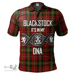 Scottish Blackstock Red Dress Clan It's In My DNA - DNA In Me Crest Tartan Polo Shirt Scottish Plaid Tartan Plaid - ScotsTee - scotstee.com