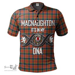 Scottish MacNaughton Ancient Clan It's In My DNA - DNA In Me Crest Tartan Polo Shirt Scottish Plaid Tartan Plaid - ScotsTee - scotstee.com