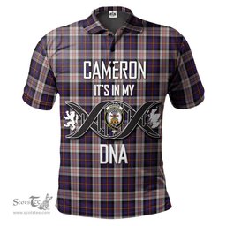 Scottish Cameron of Erracht Dress Clan It's In My DNA - DNA In Me Crest Tartan Polo Shirt Scottish Plaid Tartan Plaid - ScotsTee - scotstee.com