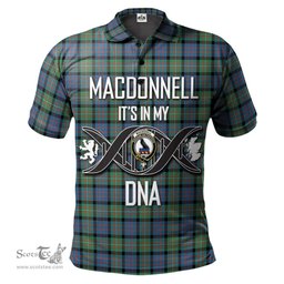 Scottish MacDonnell of Glengarry Ancient Clan It's In My DNA - DNA In Me Crest Tartan Polo Shirt Scottish Plaid Tartan Plaid - ScotsTee - scotstee.com