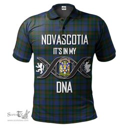 Scottish NovaScotia District Clan It's In My DNA - DNA In Me Crest Tartan Polo Shirt Scottish Plaid Tartan Plaid - ScotsTee - scotstee.com