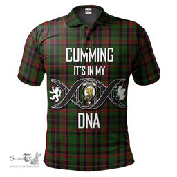 Scottish Cumming Hunting Clan It's In My DNA - DNA In Me Crest Tartan Polo Shirt Scottish Plaid Tartan Plaid - ScotsTee - scotstee.com