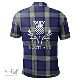 Scottish Sinclair Dress Clan It's In My DNA - DNA In Me Crest Tartan Polo Shirt Scottish Plaid Tartan Plaid - ScotsTee - scotstee.com