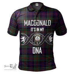 Scottish MacDonald of Clanranald Clan It's In My DNA - DNA In Me Crest Tartan Polo Shirt Scottish Plaid Tartan Plaid - ScotsTee - scotstee.com