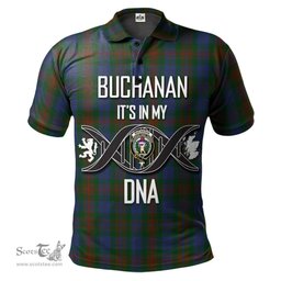Scottish Buchanan Hunting Clan It's In My DNA - DNA In Me Crest Tartan Polo Shirt Scottish Plaid Tartan Plaid - ScotsTee - scotstee.com