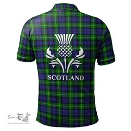 Scottish Gordon Modern Clan It's In My DNA - DNA In Me Crest Tartan Polo Shirt Scottish Plaid Tartan Plaid - ScotsTee - scotstee.com