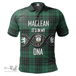 Scottish MacLean Hunting Ancient Clan It's In My DNA - DNA In Me Crest Tartan Polo Shirt Scottish Plaid Tartan Plaid - ScotsTee - scotstee.com