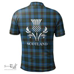 Scottish Cockburn Modern Clan It's In My DNA - DNA In Me Crest Tartan Polo Shirt Scottish Plaid Tartan Plaid - ScotsTee - scotstee.com