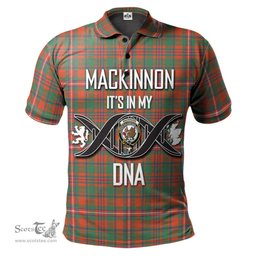 Scottish MacKinnon Ancient Clan It's In My DNA - DNA In Me Crest Tartan Polo Shirt Scottish Plaid Tartan Plaid - ScotsTee - scotstee.com