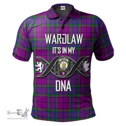 Scottish Wardlaw Modern Clan It's In My DNA - DNA In Me Crest Tartan Polo Shirt Scottish Plaid Tartan Plaid - ScotsTee - scotstee.com