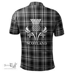 Scottish Stewart Black and White Clan It's In My DNA - DNA In Me Crest Tartan Polo Shirt Scottish Plaid Tartan Plaid - ScotsTee - scotstee.com
