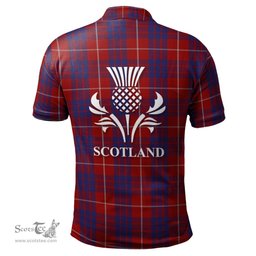 Scottish Hamilton Clan It's In My DNA - DNA In Me Crest Tartan Polo Shirt Scottish Plaid Tartan Plaid - ScotsTee - scotstee.com