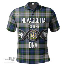 Scottish NovaScotia District Dress Clan It's In My DNA - DNA In Me Crest Tartan Polo Shirt Scottish Plaid Tartan Plaid - ScotsTee - scotstee.com