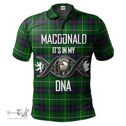 Scottish MacDonald of The Isles Clan It's In My DNA - DNA In Me Crest Tartan Polo Shirt Scottish Plaid Tartan Plaid - ScotsTee - scotstee.com