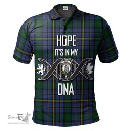 Scottish Hope Clan Originaux Clan It's In My DNA - DNA In Me Crest Tartan Polo Shirt Scottish Plaid Tartan Plaid - ScotsTee - scotstee.com