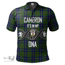 Scottish Cameron of Lochiel Hunting Clan It's In My DNA - DNA In Me Crest Tartan Polo Shirt Scottish Plaid Tartan Plaid - ScotsTee - scotstee.com