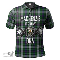 Scottish MacKenzie Dress Clan It's In My DNA - DNA In Me Crest Tartan Polo Shirt Scottish Plaid Tartan Plaid - ScotsTee - scotstee.com
