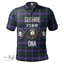 Scottish Guthrie Modern Clan It's In My DNA - DNA In Me Crest Tartan Polo Shirt Scottish Plaid Tartan Plaid - ScotsTee - scotstee.com