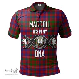 Scottish MacColl Hunting Clan It's In My DNA - DNA In Me Crest Tartan Polo Shirt Scottish Plaid Tartan Plaid - ScotsTee - scotstee.com