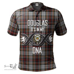 Scottish Douglas Ancient Dress Clan It's In My DNA - DNA In Me Crest Tartan Polo Shirt Scottish Plaid Tartan Plaid - ScotsTee - scotstee.com