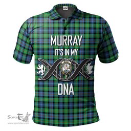 Scottish Murray of Atholl Ancient Clan It's In My DNA - DNA In Me Crest Tartan Polo Shirt Scottish Plaid Tartan Plaid - ScotsTee - scotstee.com
