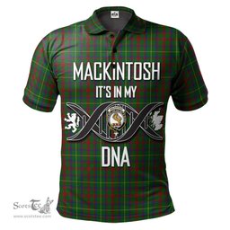 Scottish MacKintosh Hunting Clan It's In My DNA - DNA In Me Crest Tartan Polo Shirt Scottish Plaid Tartan Plaid - ScotsTee - scotstee.com